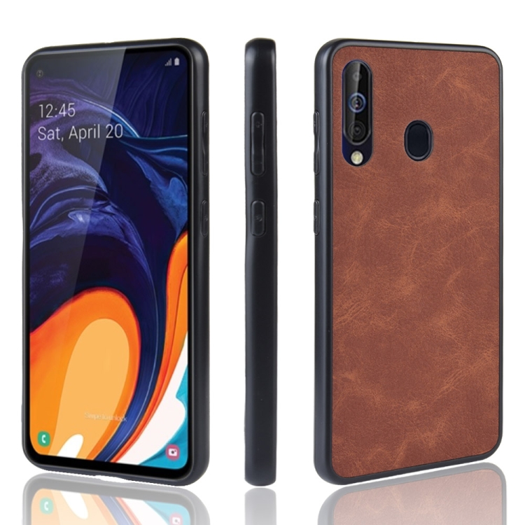 

Shockproof Sheep Skin PC + PU + TPU Case For Samsung Galaxy M40(Brown)