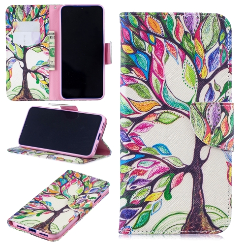 

Colored Drawing Pattern Horizontal Flip Leather Case for Xiaomi Redmi Note7,with Holder & Card Slots & Wallet(Tree of Life)