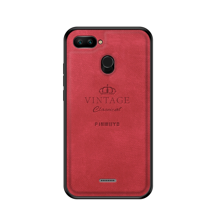 

PINWUYO Shockproof Waterproof Full Coverage PC + TPU + Skin Protective Case for XiaomiRedmi 6(Red)