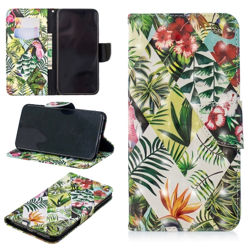 

3D Colored Drawing Pattern Horizontal Flip Leather Case for Samsung Galaxy A10e, with Holder & Card Slots & Wallet(Banana Leaf)