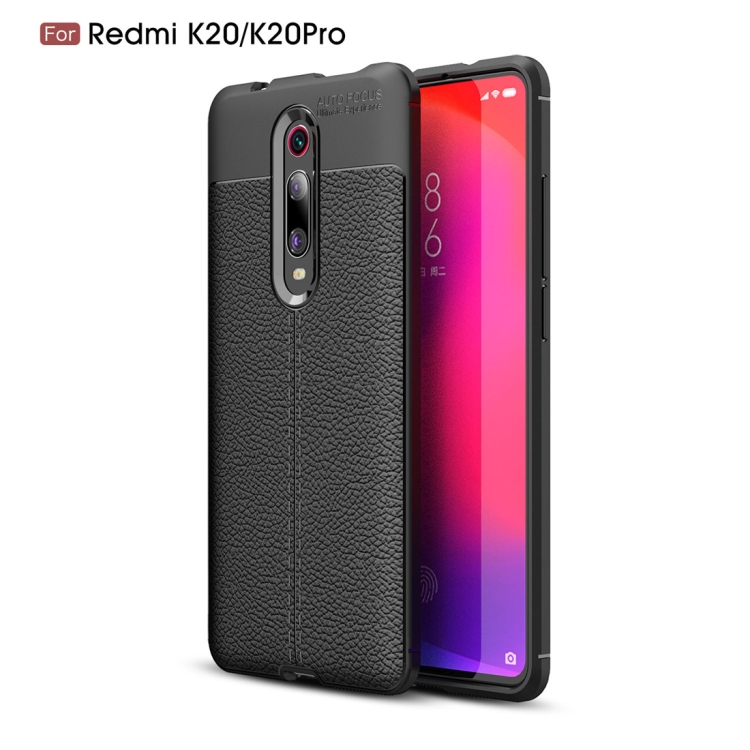 

Litchi Texture TPU Shockproof Case for Xiamo Redmi k20 / k20Pro(Black)