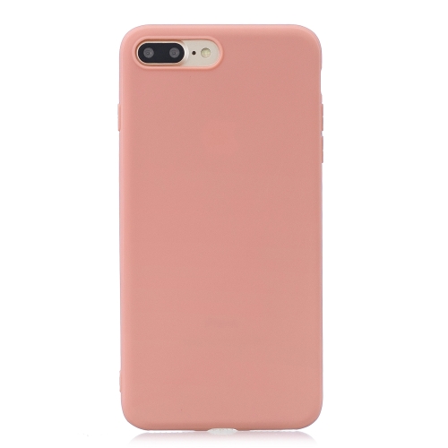 

Frosted Solid Color TPU Protective Case for iPhone 8 Plus / 7 Plus(Coral Orange)