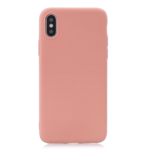 

Frosted Solid Color TPU Protective Case for iPhone X / XS(Coral Orange)