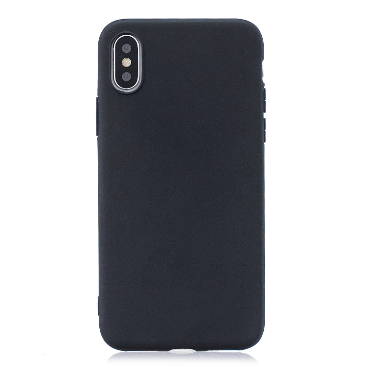 

Frosted Solid Color TPU Protective Case for iPhone XR(Black)