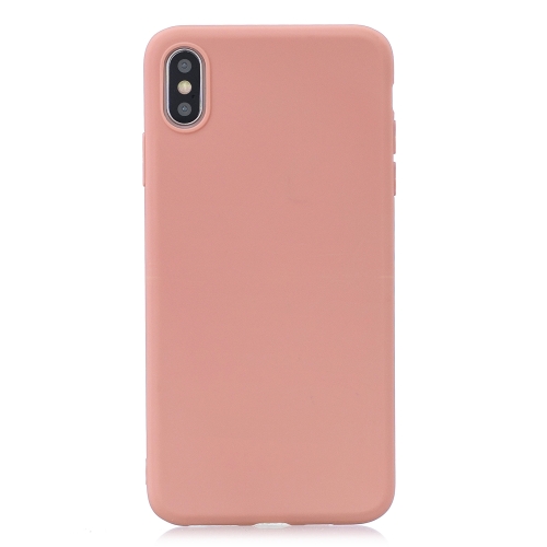 

Frosted Solid Color TPU Protective Case for iPhone XS Max(Coral Orange)