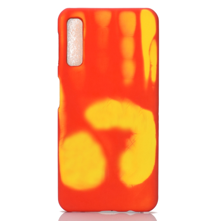 

Paste Skin + PC Thermal Sensor Discoloration Case for Samsung A50(Red yellow)