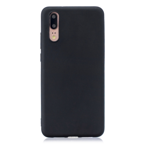 

Frosted Solid Color TPU Protective Case for Huawei P20(Black)