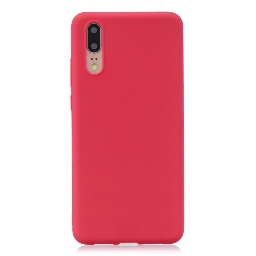 

Frosted Solid Color TPU Protective Case for Huawei P20(Red)