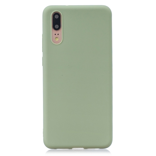 

Frosted Solid Color TPU Protective Case for Huawei P20(Bean green)