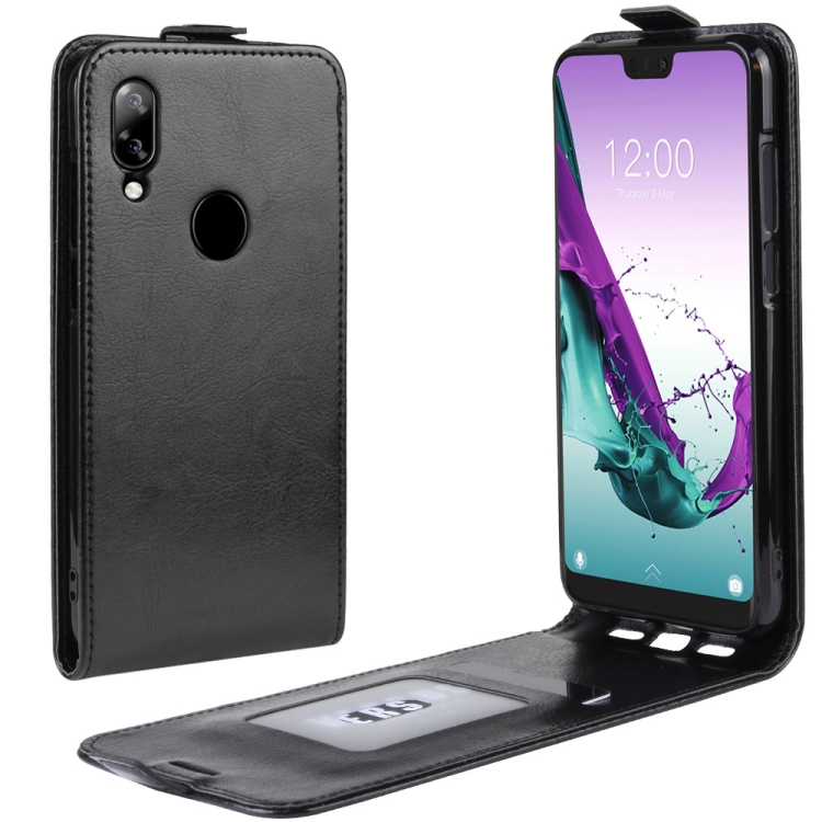 

Crazy Horse Vertical Flip Leather Protective Case for Doogee N10(black)