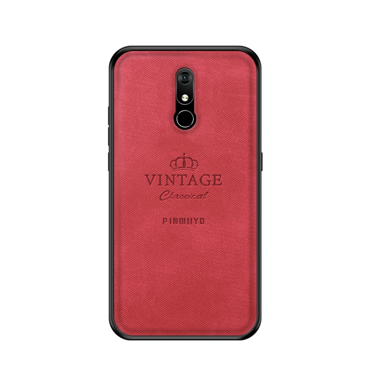 

PINWUYO Shockproof Waterproof Full Coverage PC + TPU + Skin Protective Case for Nokia 3.2(Red)