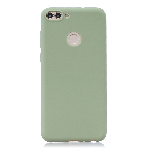 

Frosted Solid Color TPU Protective Case for Huawei P Smart/Enjoy 7S(Bean green)