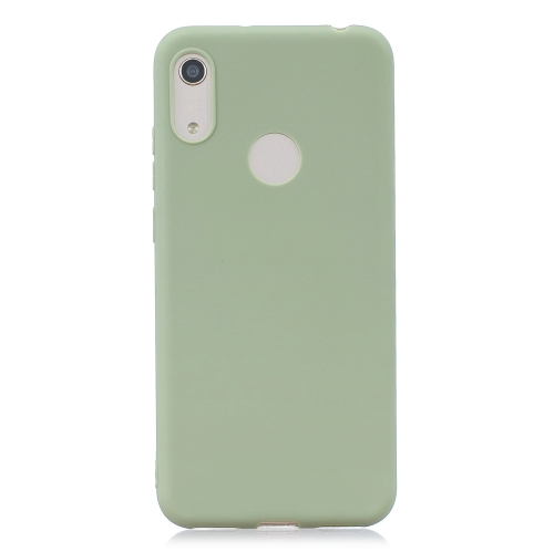 

Frosted Solid Color TPU Protective Case for Huawei Honor 8A / Y6 2019(Bean green)