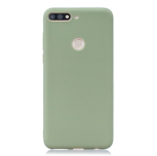 

Frosted Solid Color TPU Protective Case for Huawei Y7 Prime 2018/Honor7C(Bean green)