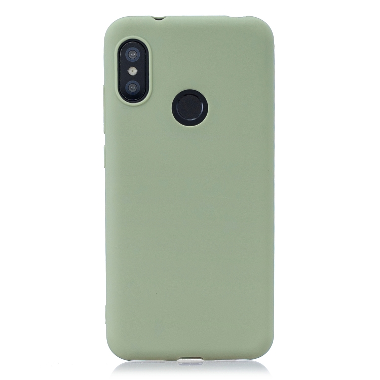 

Frosted Solid Color TPU Protective Case for Xiaomi Redmi 6 Pro / Mi A2 Lite(Bean green)