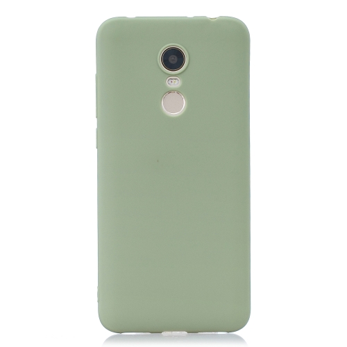 

Frosted Solid Color TPU Protective Case for Xiaomi Redmi 5 Plus / Note 5 Indian Version(Bean green)