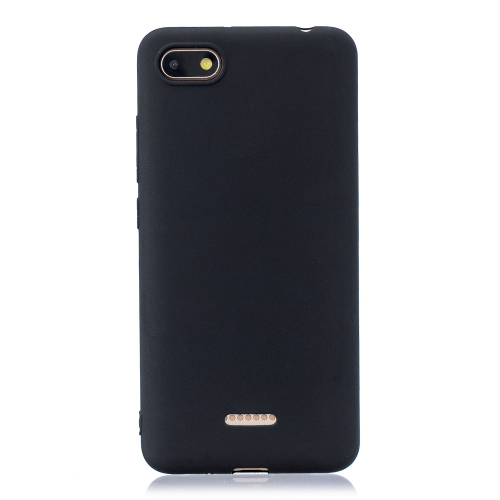 

Frosted Solid Color TPU Protective Case for Xiaomi Redmi 6A(Black)