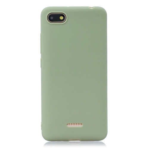 

Frosted Solid Color TPU Protective Case for Xiaomi Redmi 6A(Bean green)