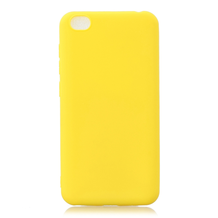 

Frosted Solid Color TPU Protective Case for Xiaomi Redmi GO(Yellow)