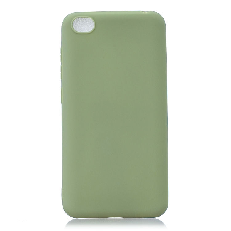 

Frosted Solid Color TPU Protective Case for Xiaomi Redmi GO(Bean green)