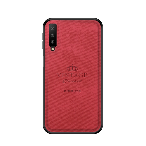 

PINWUYO Shockproof Waterproof Full Coverage PC + TPU + Skin Protective Case for Galaxy A7 2018/A750(Red)