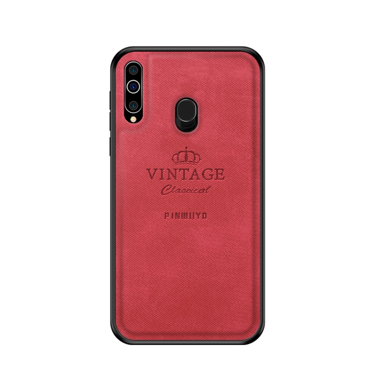 

PINWUYO Shockproof Waterproof Full Coverage PC + TPU + Skin Protective Case for Galaxy A60(Red)