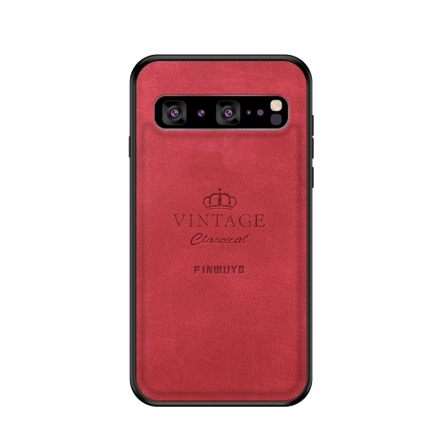 

PINWUYO Shockproof Waterproof Full Coverage PC + TPU + Skin Protective Case for Galaxy S10 5G(Red)