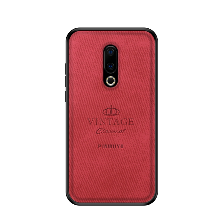 

PINWUYO Shockproof Waterproof Full Coverage PC + TPU + Skin Protective Case for Meizu 16 Plus(Red)