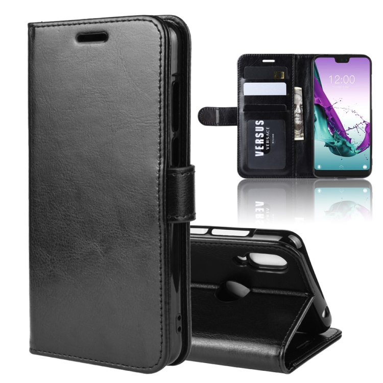 

R64 Texture Single Fold Horizontal Flip Leather Case for Doogee N10, with Holder & Card Slots & Wallet(black)