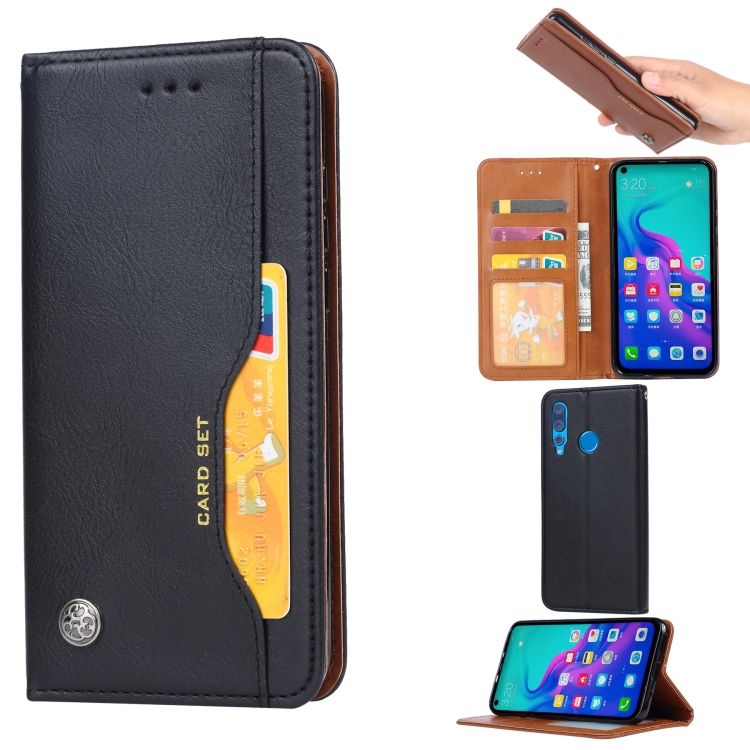 

Knead Skin Texture Horizontal Flip Leather Case for Huawei P Smart Z / Y9 Preim 2019 / Nova5i, with Photo Frame & Holder & Card Slots & Wallet(Black)