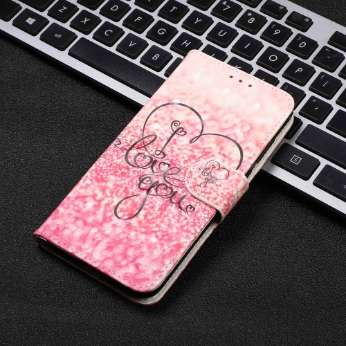 

3D Visual Painting Horizontal Flip Leather Case for Galaxy S10 5G, with Holder & Card Slots & Wallet & Lanyard(Love Pattern)