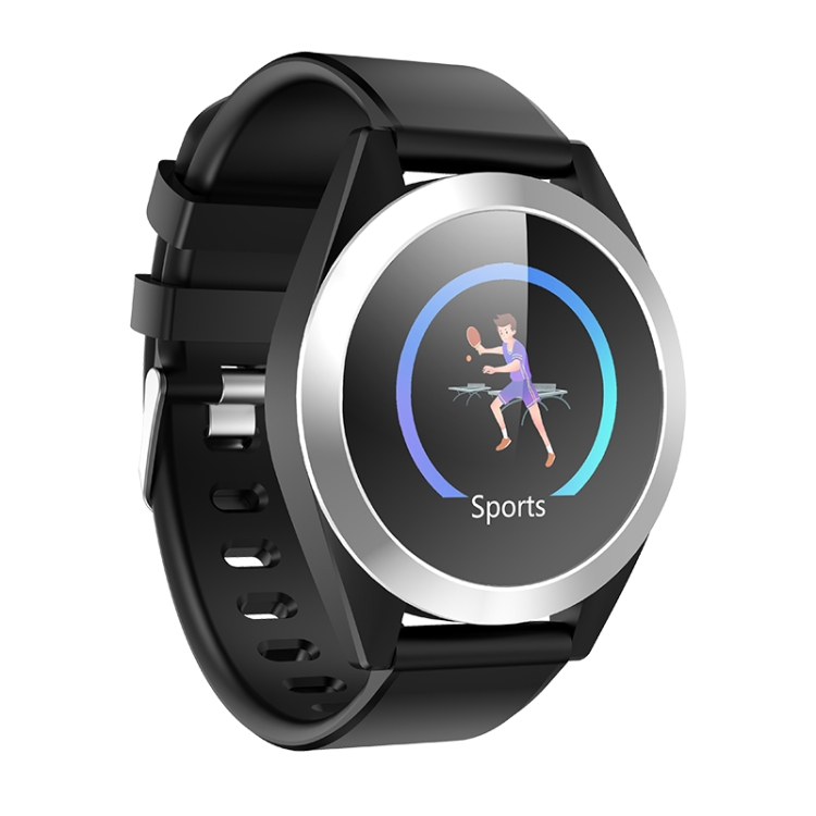 

G50S 1.3 inch IPS Color Screen Smartwatch IP67 Waterproof,Silver Edge,Support Call Reminder /Heart Rate Monitoring/Blood Pressure Monitoring/Sleep Monitoring/Sedentary Reminder(Black)