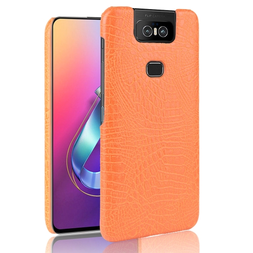 

Shockproof Crocodile Texture PC + PU Case for Asus Zenfone 6/6Z ZS630KL(Orange)