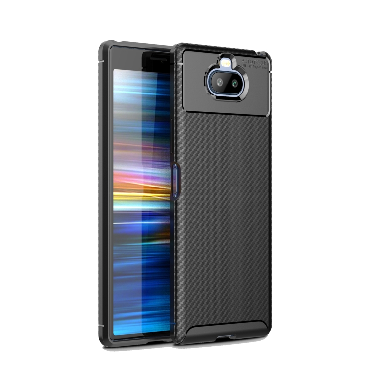 

Carbon Fiber Texture Shockproof TPU Case for Sony Xperia 20(Black)