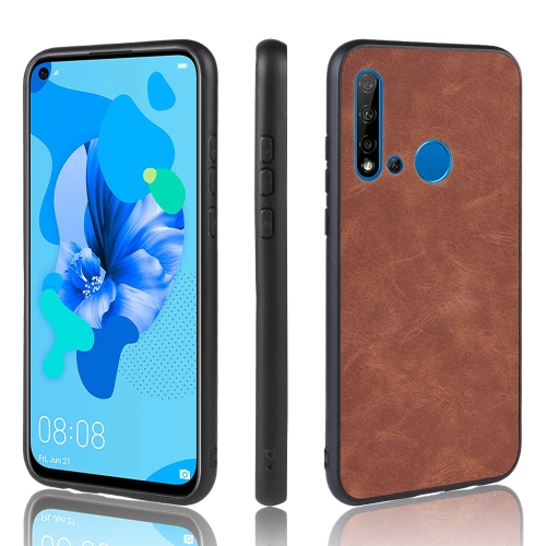 

Shockproof Sheep Skin PC + PU + TPU Case For Huawei nova 5 i / P20 Lite 2019(Brown)