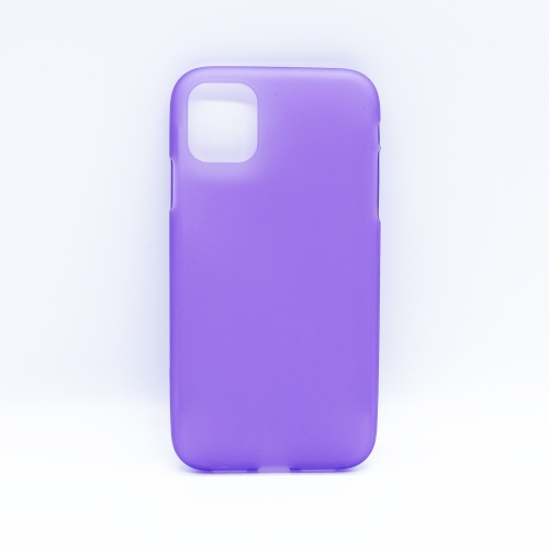 

Solid Color Matte TPU Soft Shell Mobile Phone Protection Back Cover for iPhone 11(Purple)