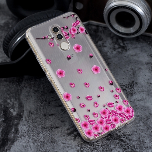 

High Transparent Pattern TPU Protective Case for Huawei Mate 20 Lite / Maimang 7(Petal)