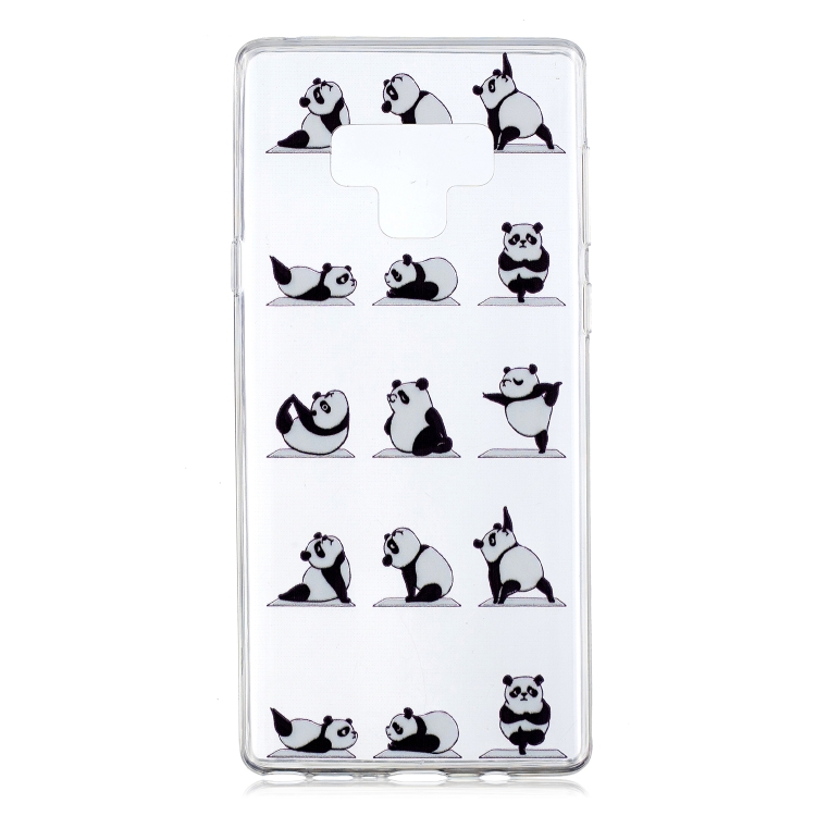 

High Transparent Pattern TPU Protective Case for Galaxy Note 9(Panda Yoga)