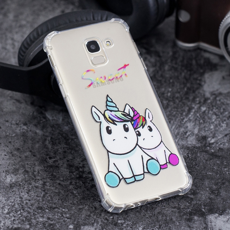 

Oil Embossed Pattern TPU Protective Case for Galaxy J6 2018 European Version(Sweet)