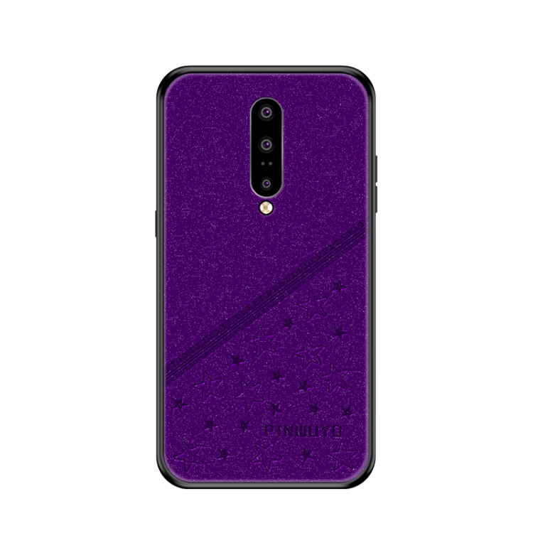

PINWUYO Full Coverage Waterproof Shockproof PC+TPU+PU Protective Case for Oneplus7 pro(Purple)