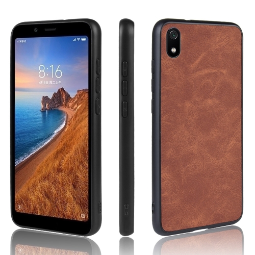 

Shockproof Sheep Skin PC + PU + TPU Case for Xiaomi Redmi 7A(Brown)