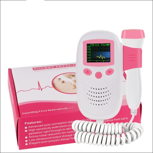 

RZ-100S9 LED Fetal Doppler Ultrasound Sound Baby Heartbeat Detector Monitor Digital Prenatal Pocket Fetal Doppler Stethoscope