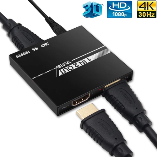 

VK-102S 4K HDMI V1.4 1X2 Splitter with 1 HDMI Input 2 HDMI Output