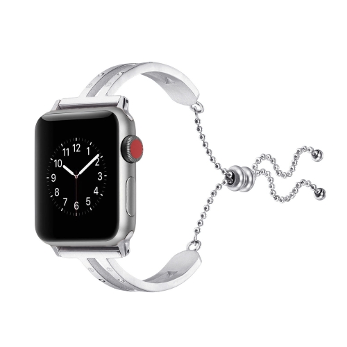 

For Apple Watch 3 / 2 / 1 Generation 38mm Universal Silver Stainless Steel Bracelet Strap(Silver)