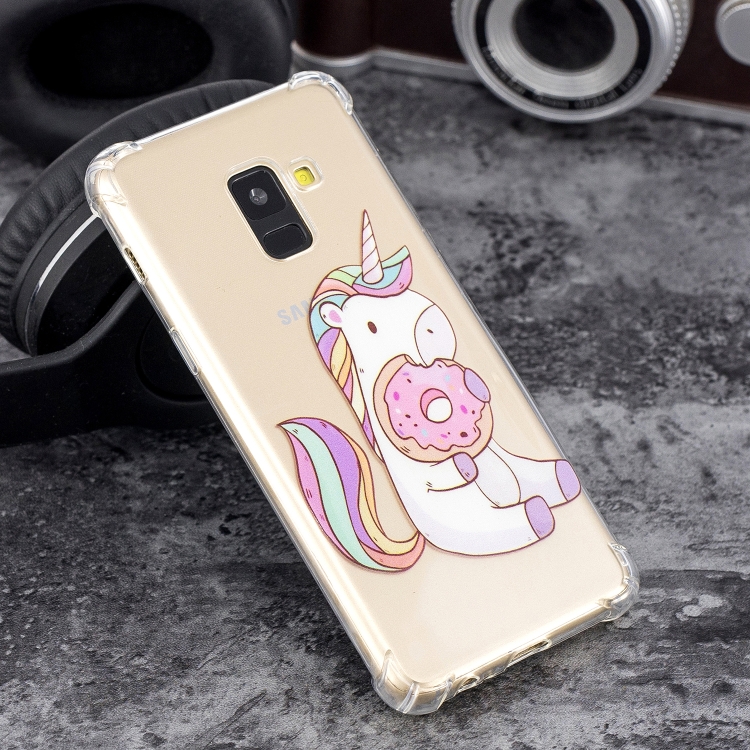 

Oil Embossed Pattern TPU Protective Case for Galaxy A8 2018(Donut)