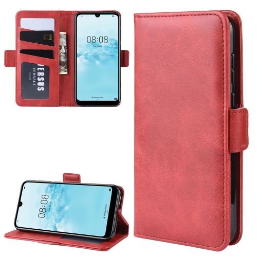 

Dual-side Magnetic Buckle Horizontal Flip Leather Case for Huawei Y5 2019, with Holder & Card Slots & Wallet & Photo Frame(Red)