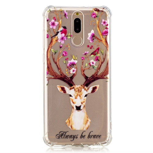 

Oil Embossed Pattern TPU Protective Case for Huawei Mate10 Lite/Maimang6(Letter Deer)