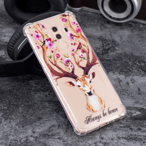 

Oil Embossed Pattern TPU Protective Case for Huawei Mate10 Pro(Letter Deer)