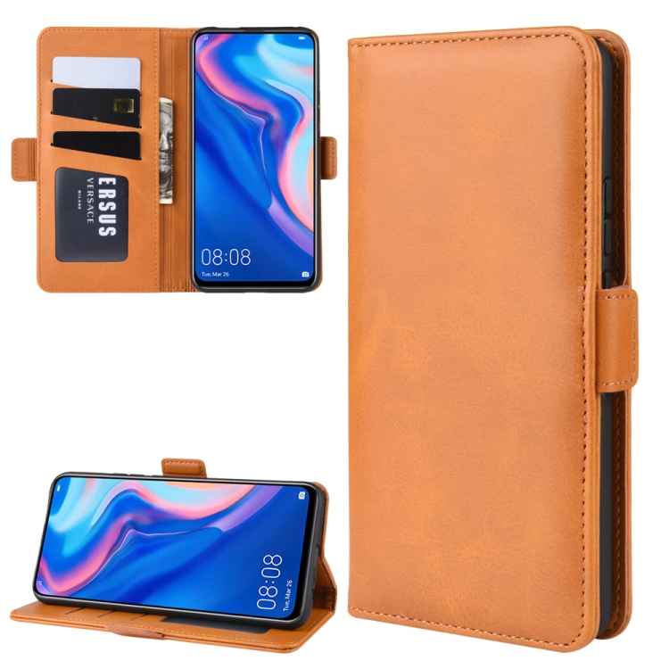 

Wallet Stand Leather Cell Phone Case for Y9 PRIME 2019，with Wallet & Holder & Card Slots(Yellow)