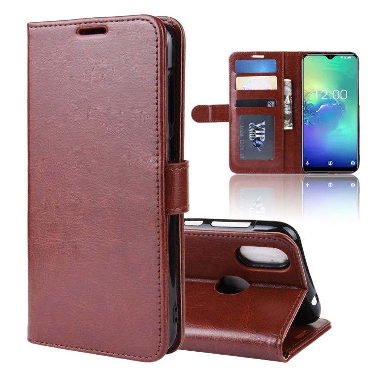 

R64 Texture Single Fold Horizontal Flip Leather Case for Oukitel C15 Pro, with Holder & Card Slots & Wallet(Brown)